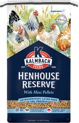 Kalmbach Feeds All Natural Henhouse Reserve Premium Layer Chicken Feed, 30-lb bag + Flock Fest Dried Mealworms Adult Poultry Treats, 5-lb bag slide 2 of 9