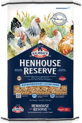 Show full view: Kalmbach Feeds All Natural Henhouse Reserve Premium Layer Chicken Feed, 30-lb bag + Flock Fest Dried Mealworms Adult Poultry Treats, 5-lb bag slide 2 of 7