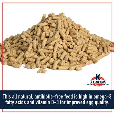 Show full view: Kalmbach Feeds All Natural Hi OmEGGa 17% Protein Layer Pellets Chicken Feed, 50-lb bag slide 4 of 10