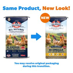 Kalmbach Feeds All Natural Hi OmEGGa 17% Protein Layer Pellets Chicken Feed, 50-lb bag slide 2 of 9