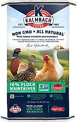Kalmbach Feeds All Natural Non-GMO 16% Protein Flock Maintainer Poultry Feed, 50-lb bag