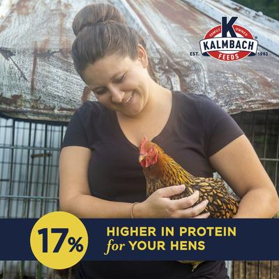 Show full view: Kalmbach Feeds All Natural Non-GMO 17% Protein Layer Pellets Chicken Feed, 50-lb bag slide 4 of 11