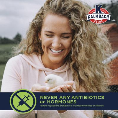 Show full view: Kalmbach Feeds All Natural Non-GMO 18% Protein Start Right Chick Feed, 50-lb bag slide 4 of 11