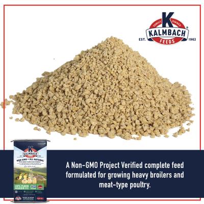 Show full view: Kalmbach Feeds All Natural Non-GMO 20% Protein Flock Maker Crumbles Chicken Feed, 50-lb bag slide 3 of 11