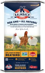Kalmbach Feeds All Natural Non-GMO 22% Protein Start to Finish Meatbird Crumbles Poultry Feed, 50-lb bag