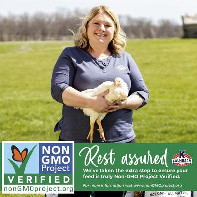 Show full view: Kalmbach Feeds All Natural Non-GMO 22% Protein Start to Finish Meatbird Crumbles Poultry Feed, 50-lb bag slide 8 of 11