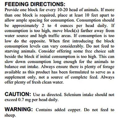 Show full view: Kalmbach Feeds All Natural Protein Goat Supplement, 25-lb block slide 5 of 5