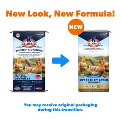 Kalmbach Feeds All Natural Soy-Free 17% Protein Layer Crumbles Poultry Feed, 50-lb bag slide 2 of 9