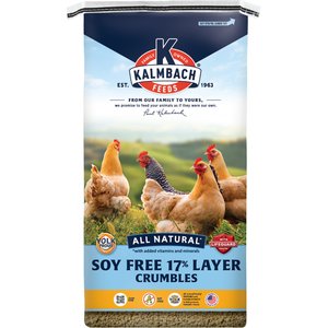 Kalmbach Feeds All Natural Soy-Free 17% Protein Layer Crumbles Poultry Feed, 50-lb bag