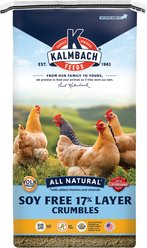 Kalmbach Feeds All Natural Soy-Free 17% Protein Layer Crumbles Poultry Feed, 50-lb bag