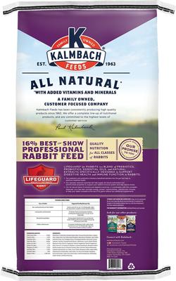Show full view: Kalmbach Feeds Best in Show 16% Professional Rabbit Feed, 50-lb bag slide 2 of 7