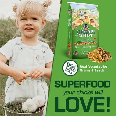 Show full view: Kalmbach Feeds Chickhouse Reserve Extraordinary 18% Protein Chick Starter Feed, 30-lb bag slide 6 of 8