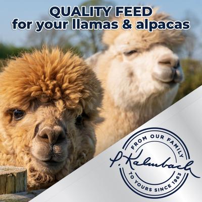 Show full view: Kalmbach Feeds Concentrate Crumbles Llama & Alpaca Feed, 50-lb bag slide 5 of 6