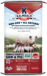 Kalmbach Feeds Family Fixin's Non-GMO Sow Pellet Pig Feed, 50-lb bag