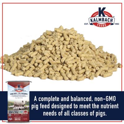 Show full view: Kalmbach Feeds Family Fixin's Non-GMO Sow Pellet Pig Feed, 50-lb bag slide 3 of 10