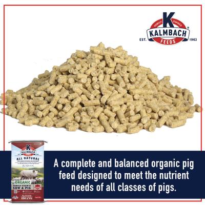 Show full view: Kalmbach Feeds Family Fixin's Organic Pellet Pig Feed, 50-lb bag slide 3 of 6
