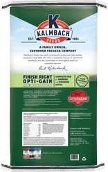 Kalmbach Feeds Finish Right Opti-Gain Growing & Finishing Cattle Feed, 50-lb bag slide 2 of 6