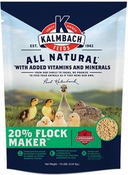 Kalmbach Feeds Flock Maker Growing Mixed Flocks 20% Protein Crumbles Bird Feed, 10-lb bag