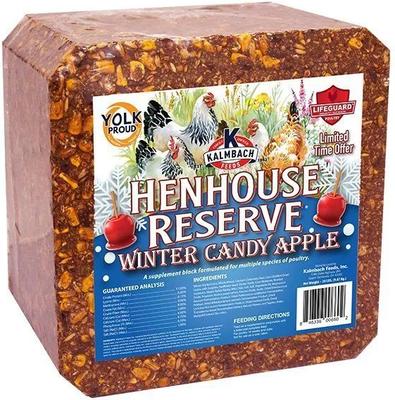 Show full view: Kalmbach Feeds Henhouse Reserve Apple Flavored Treat Block for Chickens, 20-lb block slide 1 of 3