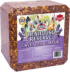 Kalmbach Feeds Henhouse Reserve Lavender Flavored Treat Block for Chickens, 20-lb block