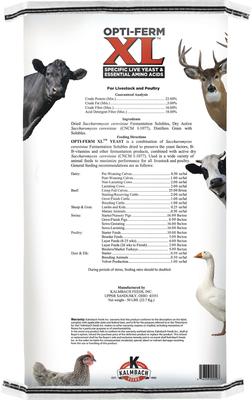Show full view: Kalmbach Feeds Opti-Ferm X-Large Yeast Livestock Feed, 50-lb bag slide 2 of 7