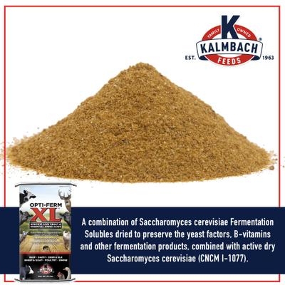 Show full view: Kalmbach Feeds Opti-Ferm X-Large Yeast Livestock Feed, 50-lb bag slide 3 of 7