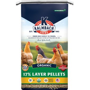 Kalmbach Feeds Organic 17% Layer Pellets Chicken Feed, 35-lb bag