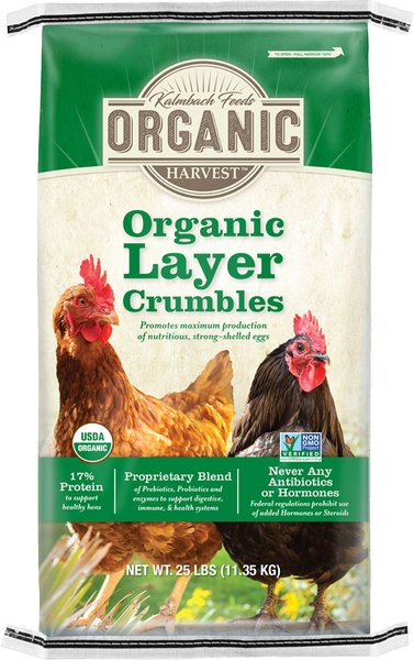 Kalmbach Feeds Organic Harvest 17% Protein Layer Pellets Chicken Feed