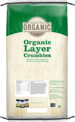 Show full view: Kalmbach Feeds Organic Harvest 17% Protein Layer Pellets Chicken Feed, 25-lb bag slide 2 of 9