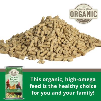 Show full view: Kalmbach Feeds Organic Harvest 17% Protein Layer Pellets Chicken Feed, 25-lb bag slide 3 of 9