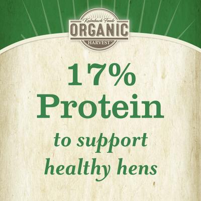 Show full view: Kalmbach Feeds Organic Harvest 17% Protein Layer Pellets Chicken Feed, 25-lb bag slide 6 of 9