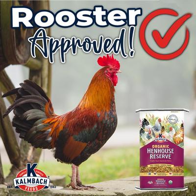 Show full view: Kalmbach Feeds Organic Henhouse Reserve Soy & Corn Free Chicken Feed, 30-lb bag slide 7 of 9