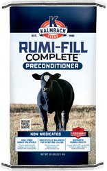 Kalmbach Feeds Rumi-Fill Complete Preconditioner Cattle Feed, 50-lb bag
