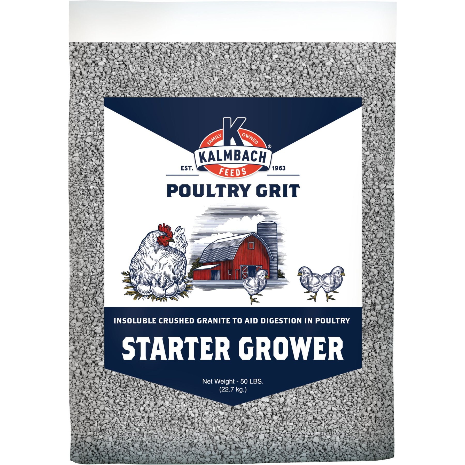 Kalmbach Feeds Starter/Grower Grit Crumble Chicken Feed, 50-lb bag