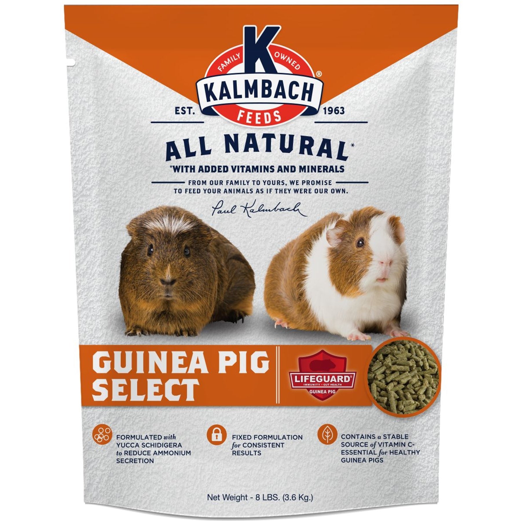 Kalmbach Feeds Timothy Hay & Alfalfa Hay Select Feeds Guinea Pig Food, 8-lb bag