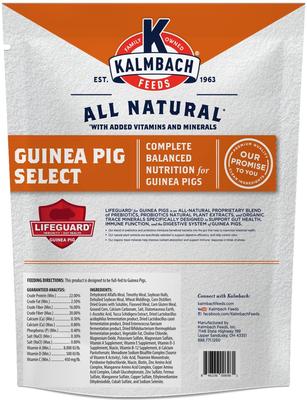 Show full view: Kalmbach Feeds Timothy Hay & Alfalfa Hay Select Feeds Guinea Pig Food, 8-lb bag slide 2 of 3