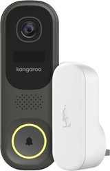 Kangaroo Doorbell & Chime Video Camera, Black slide 1 of 7