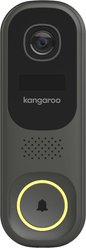 Kangaroo Doorbell & Chime Video Camera, Black slide 2 of 7