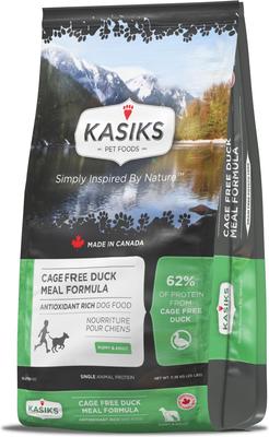 Show full view: KASIKS Cage Free Duck Meal Formula Grain-Free Dry Dog Food, 25-lb bag slide 4 of 4
