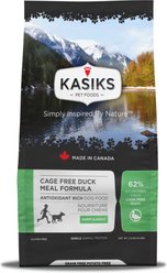 KASIKS Cage Free Duck Meal Formula Grain-Free Dry Dog Food, 5-lb bag