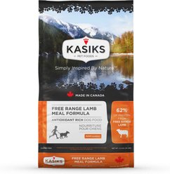 KASIKS Free Range Grain-Free Lamb Formula Dry Dog Food, 25-lb bag