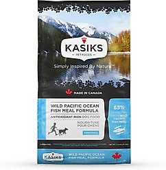 KASIKS Grain-Free Wild Pacific Ocean Meal Formula Dry Dog Food, 25-lb bag