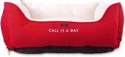 Kate Spade New York Call It A Day Bolster Dog Bed with Removable Cover
