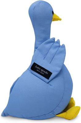 Show full view: Kate Spade New York Duck Squeaky Chew Plush Dog Toy, Blue slide 2 of 2