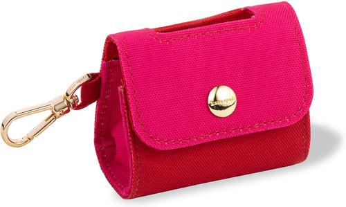 Show full view: Kate Spade New York Leash Attachment Dog Poop Bag Holder with Bags, 15 count, Red & Pink Colorblock slide 1 of 2