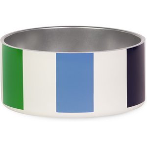 Kate Spade New York Non-Skid Stainless Steel Dog Bowl, Adventure Stripe, Large: 4-cup
