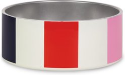 Kate Spade New York Non-Skid Stainless Steel Dog Bowl, Adventure Stripe, Small: 2-cup