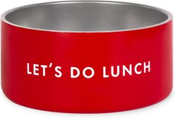 Kate Spade New York Non-Skid Stainless Steel Dog Bowl, Let's Do Lunch, Large: 4-cup