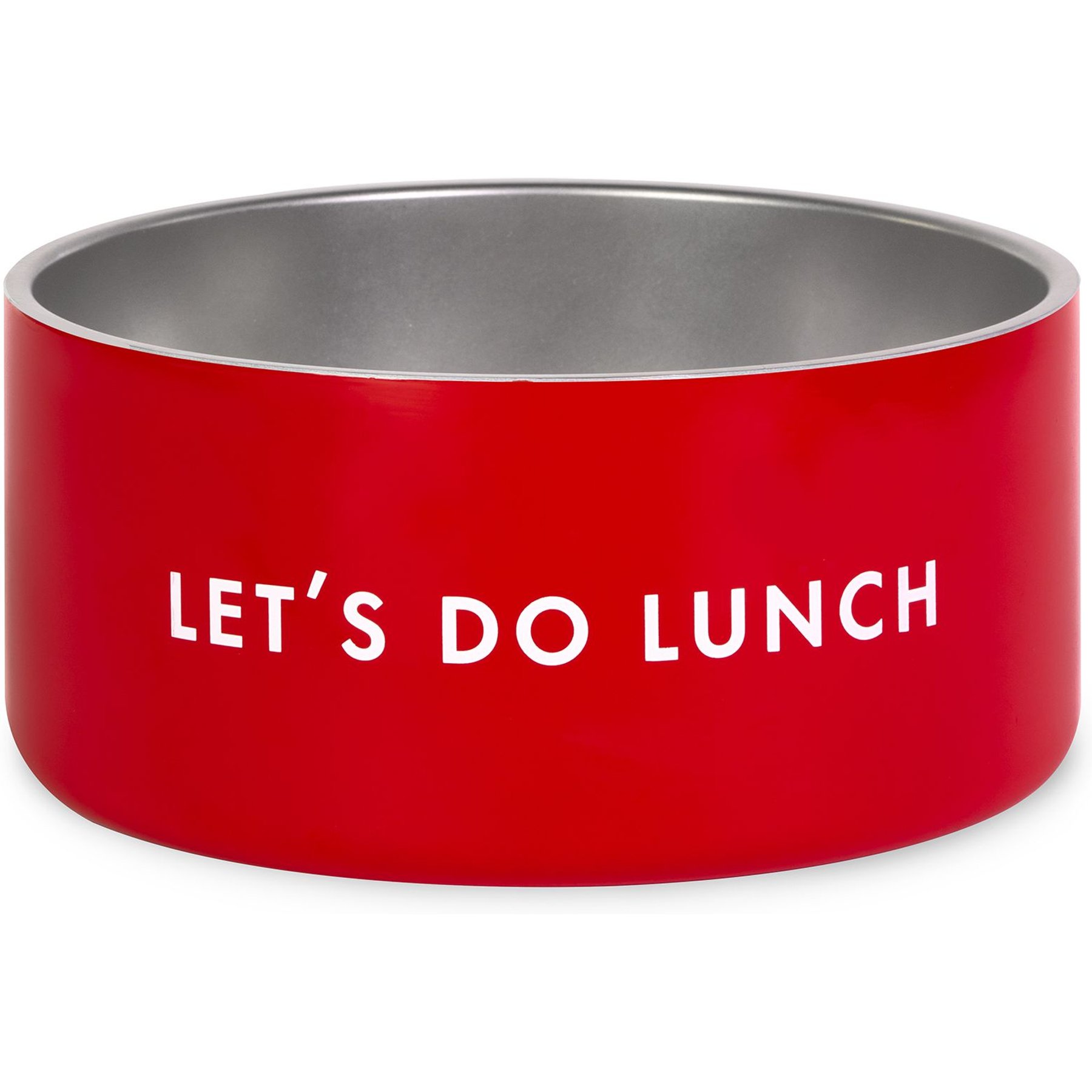 Kate Spade New York Non-Skid Stainless Steel Dog Bowl, Let's Do Lunch, Large: 4-cup