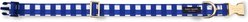 Kate Spade New York Polyester Dog Collar, Navy Gingham, Medium/Large: 15 to 24-in neck, 1-in wide slide 2 of 2